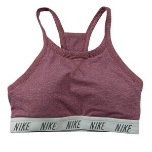 NWT Nike Swoosh Sports‎ Bra Red Pink Heathered DJ0727-614 Sz S $40 New
